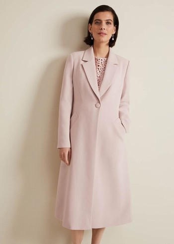 Phase Eight Juliette Crepe Coats Pink Australia | YC5083761